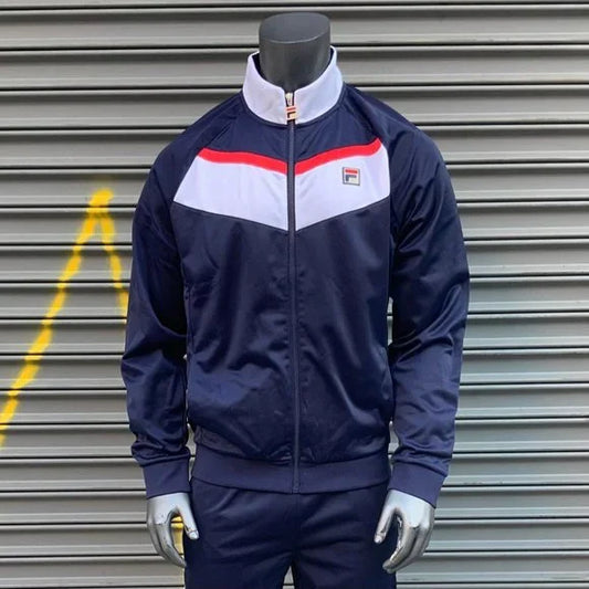 Men's Fila Navy | White | Red Track Jacket NWT