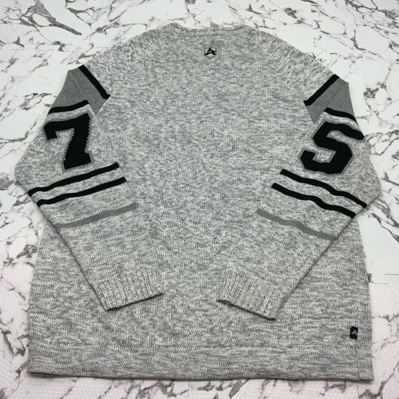 Men's Avirex White | Grey Crewneck Sweater NWT