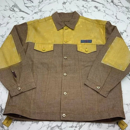 SOLD OUT Men's Phat Farm Brown | Wheat Casual Denim Jacket NWT