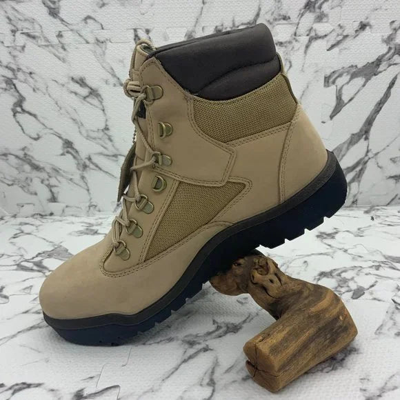 Men's Beige Timberland Heritage 6 in Waterproof Field Boots NWT