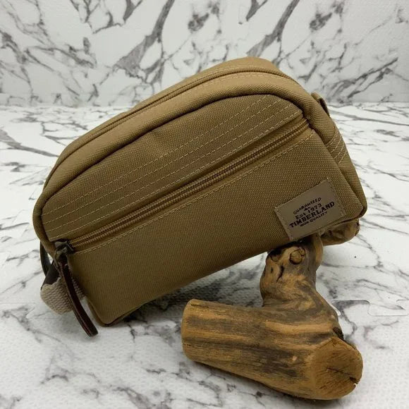 Men's Timberland Khaki Core Canvas Travel Kit NWT