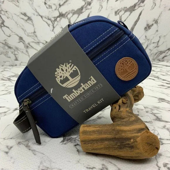 Men's Timberland Blue Core Canvas Travel Kit NWT