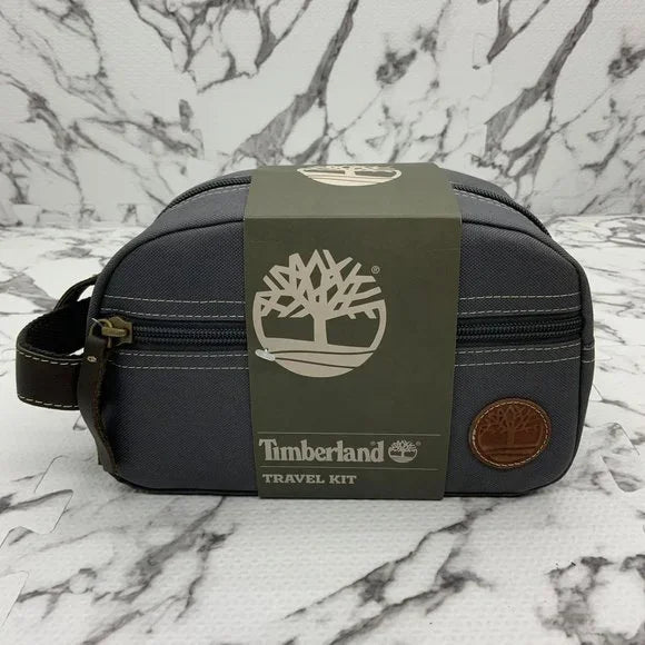 Men's Timberland Grey Core Canvas Travel Kit NWT