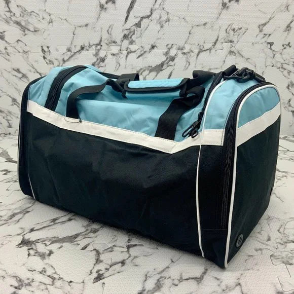 Men's Fila Black | Sky Blue | White Duffle Bag NWT