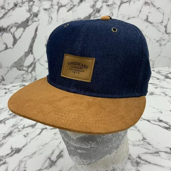 Men’s Timberland Blue Denim | Wheat Suede Baseball Cap NWT