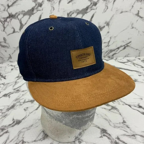 Men’s Timberland Blue Denim | Wheat Suede Baseball Cap NWT