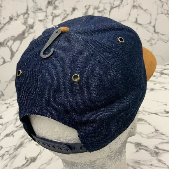 Men’s Timberland Blue Denim | Wheat Suede Baseball Cap NWT