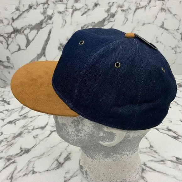 Men’s Timberland Blue Denim | Wheat Suede Baseball Cap NWT