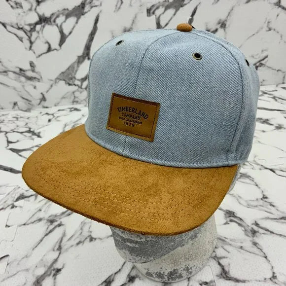 Men’s Timberland Sky Blue | Wheat Denim Baseball Cap NWT