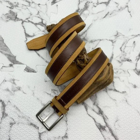Men's Sean John Wheat | Brown Suede Belt NWT