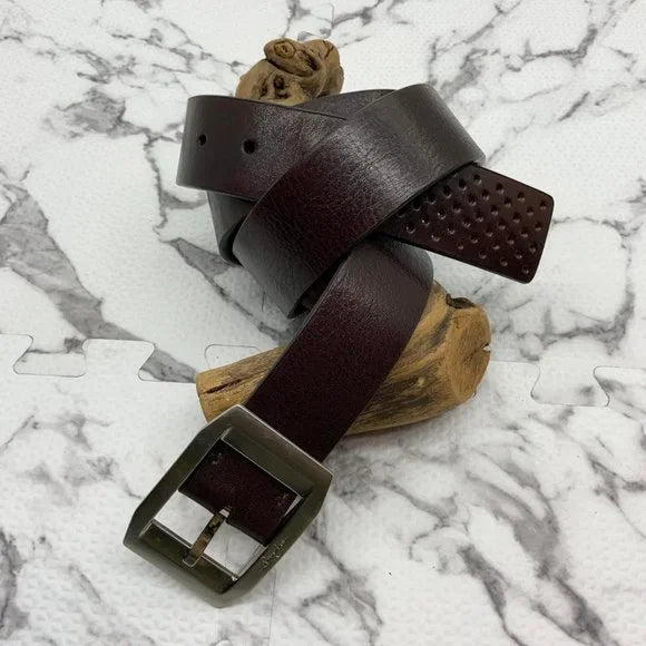 Men's Sean John Brown Leather Belt NWT