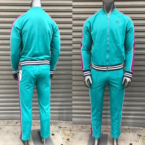 Men’s Fila Teal | Purple | White | Navy Tracksuit NWT