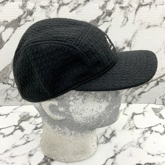 Men's Kangol Black Embossed 5 Panel Cap NWT