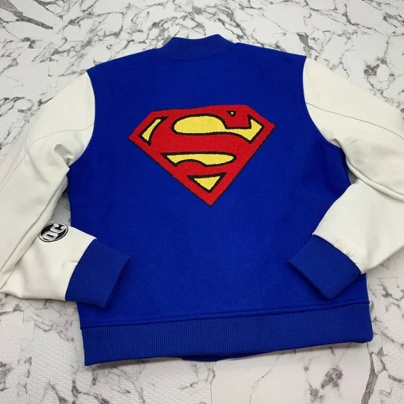 Men's Fashion Superman Royal Blue | White Jacket NWT