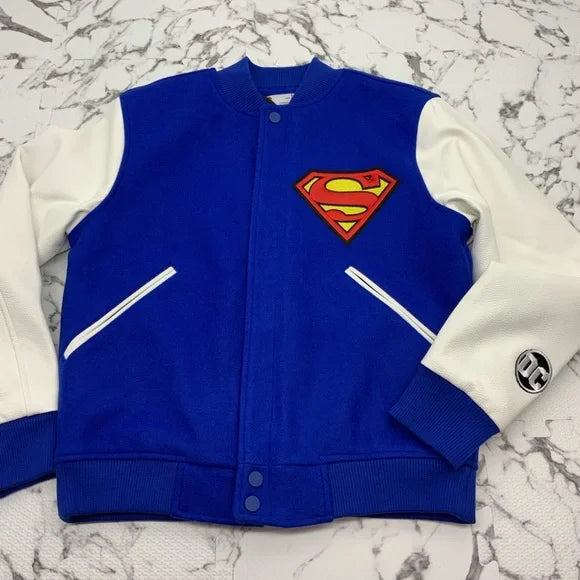 Men's Fashion Superman Royal Blue | White Jacket NWT