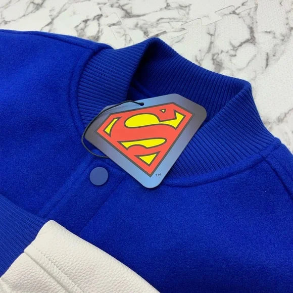 Men's Fashion Superman Royal Blue | White Jacket NWT