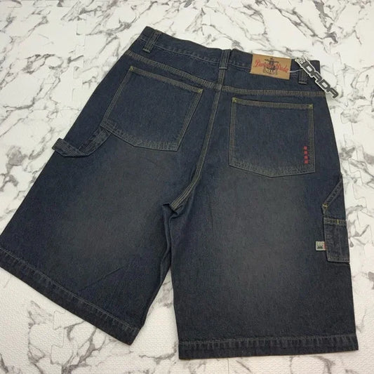 Men's Dada Dk Blue Wash Denim Shorts NWT