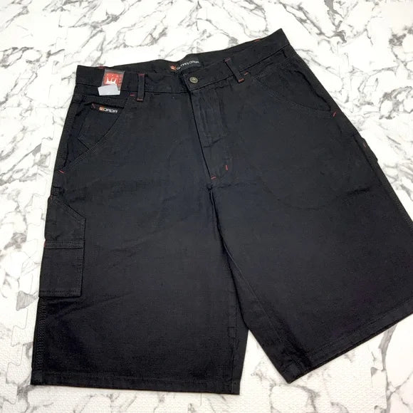 Men's Dada Jet Black Denim Shorts NWT