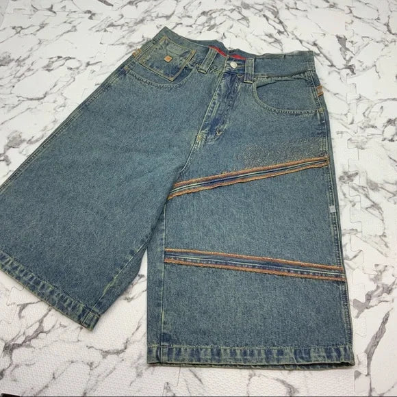 Men's Vokal by Nelly Mid Blue | Vintage | Wheat | Orange Denim Shorts NWT