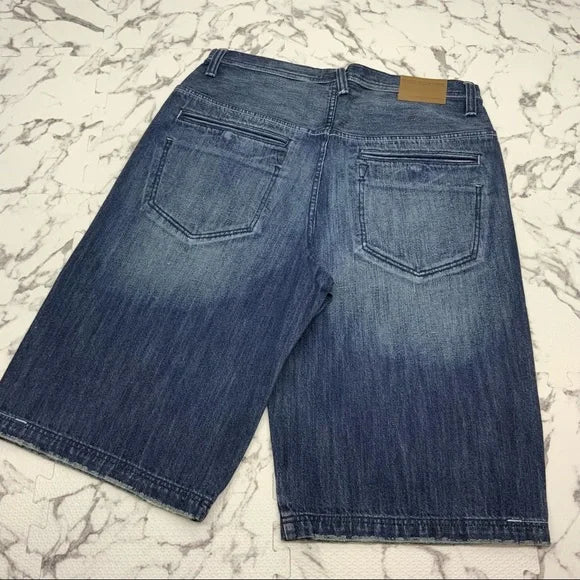 Men's Rocawear Dk Blue Washed Denim Short NWT