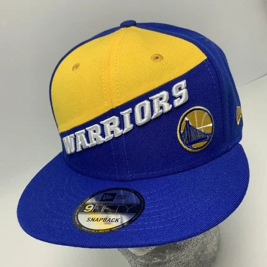 Men's New Era Cap Royal Blue | Yellow Golden State Warriors 9FIFTY NBA NWT