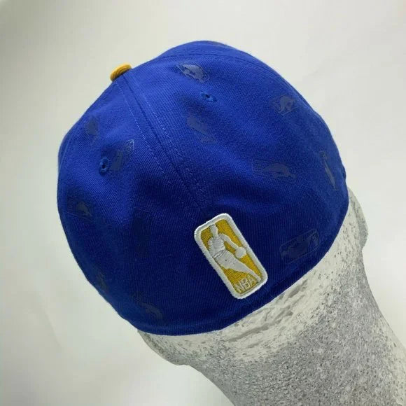 Men's New Era Cap Royal Blue | Yellow Golden State Warriors 59FIFTY NBA All Over