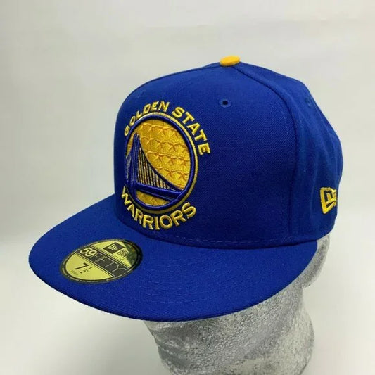 Men's New Era Cap Royal Blue | Yellow Golden State Warriors Big Logo 59FIFTY NB