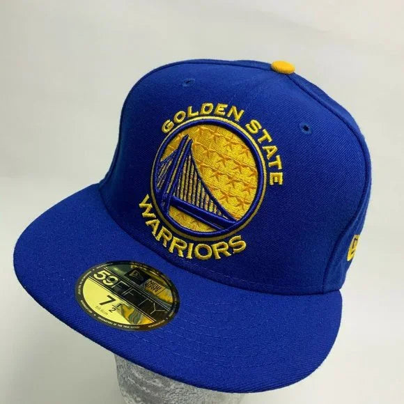 Men's New Era Cap Royal Blue | Yellow Golden State Warriors Big Logo 59FIFTY NB