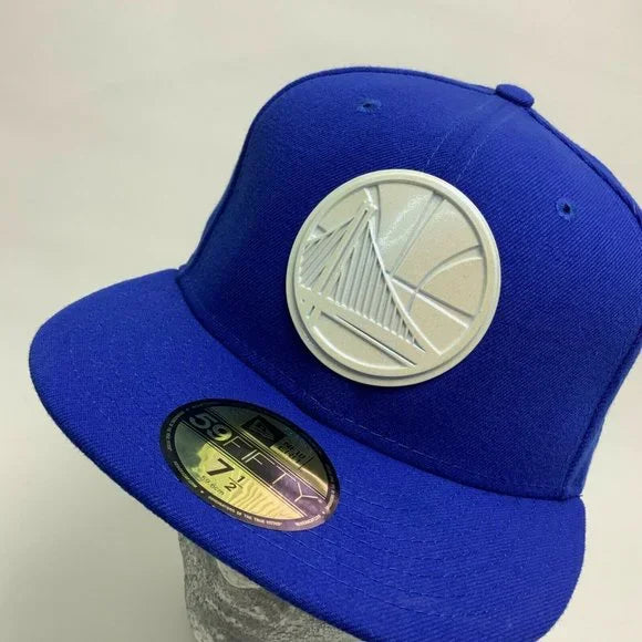 Men's New Era Cap Royal Blue | White Golden State Warriors 59FIFTY NBA NWT