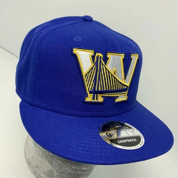 Men's New Era Cap Royal Blue | Yellow Golden State Warriors Big Logo 9FIFTY NBA