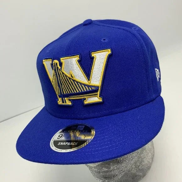 Men's New Era Cap Royal Blue | Yellow Golden State Warriors Big Logo 9FIFTY NBA