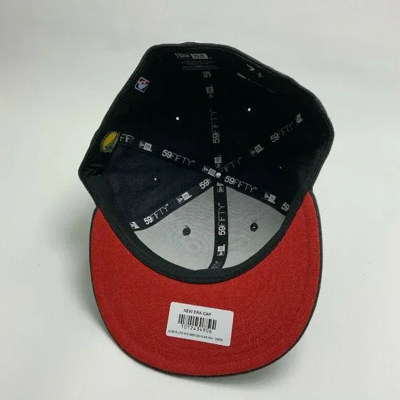 Men's New Era Cap Charcoal Grey | Red Golden State Warriors 59FIFTY NBA NWT