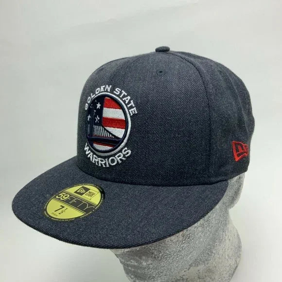 Men's New Era Cap Charcoal Grey | Red Golden State Warriors 59FIFTY NBA NWT