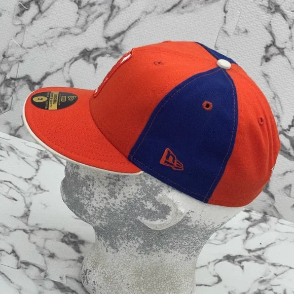 Men's New Era Cap Orange | Royal Blue NBA 59FIFTY Hats NWT