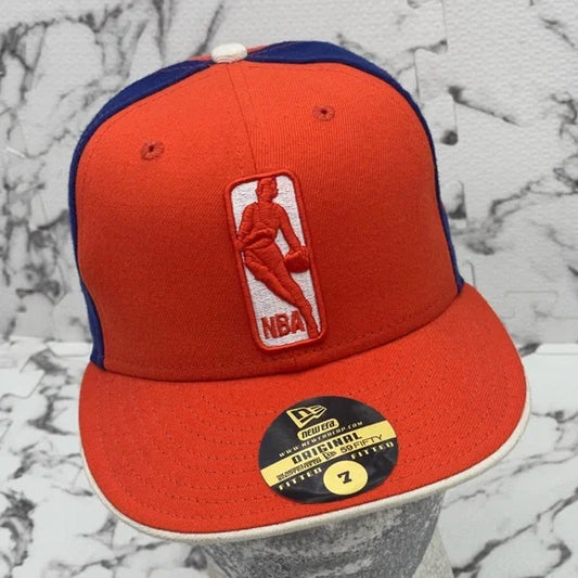 Men's New Era Cap Orange | Royal Blue NBA 59FIFTY Hats NWT