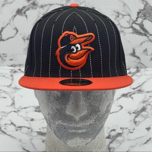 Men's New Era Cap Black | Orange Orioles 59FIFTY MLB NWT