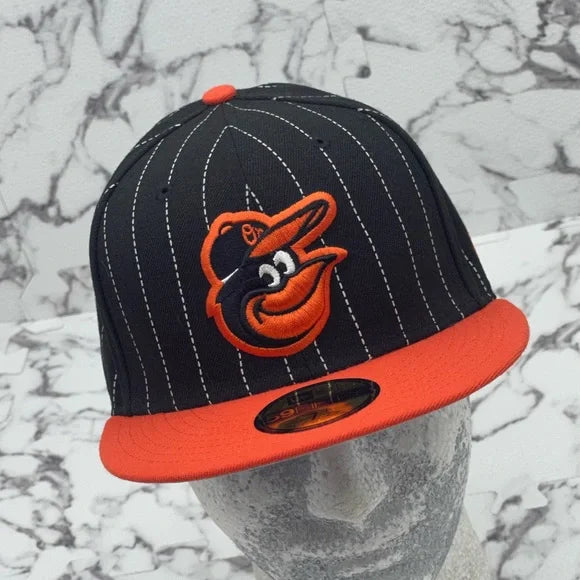 Men's New Era Cap Black | Orange Orioles 59FIFTY MLB NWT