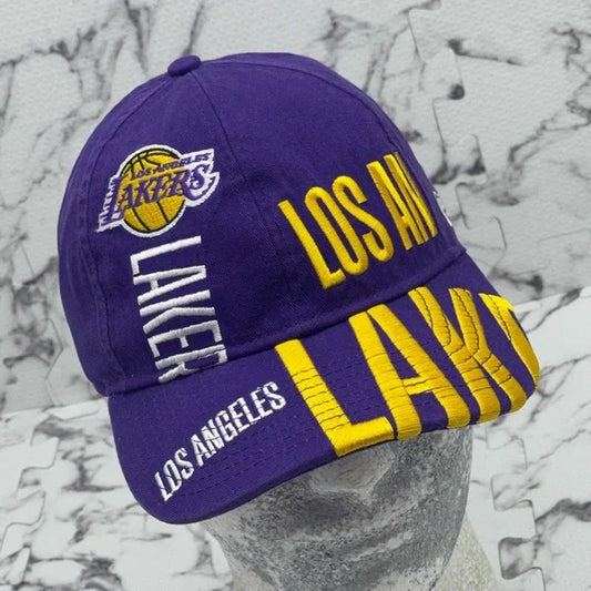 Men's New Era Cap Purple | Yellow | White Los Angeles Lakers NWT