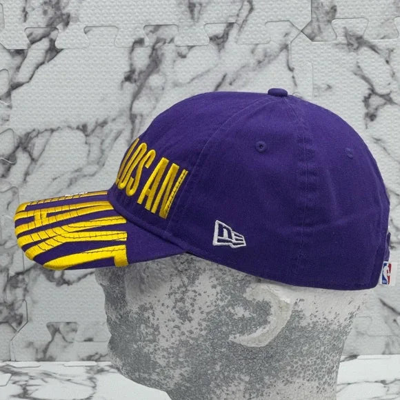 Men's New Era Cap Purple | Yellow | White Los Angeles Lakers NWT