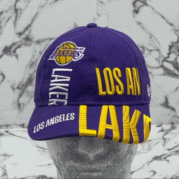 Men's New Era Cap Purple | Yellow | White Los Angeles Lakers NWT