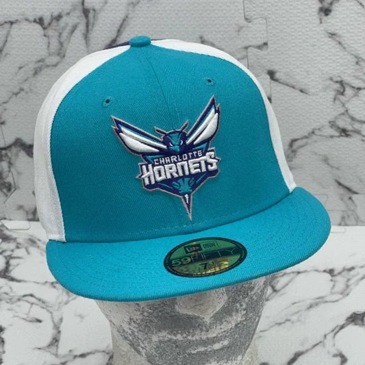 Men's New Era Cap Turquoise | White | Purple Charlotte Hornets 59FIFTY NWT