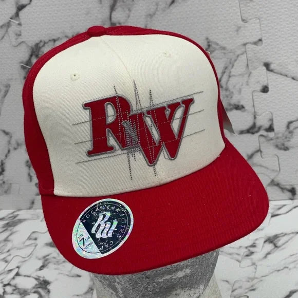 Men's Rocawear Red | White Fitted Hat NWT