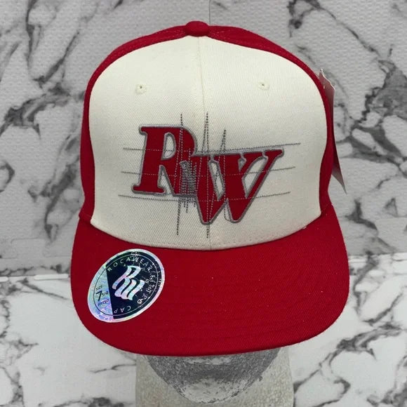 Men's Rocawear Red | White Fitted Hat NWT