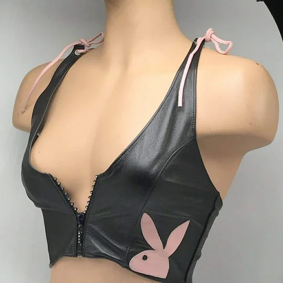 Women’s Playboy Black | Pink Top & Underwear Set NWT