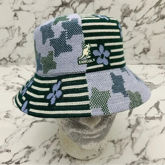 Men's Kangol Nature Flip Sky Blue | Lavender | Green Bucket Hat NWT