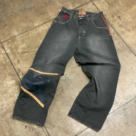 Men's Arme Black Faded Denim Pants NWT