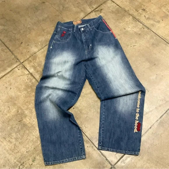 Men's Arme Blue Sandblast Denim Pants NWT