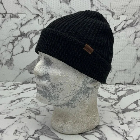 Men's Kangol Black Squad Fuly Finished Pull On Beanies NWT