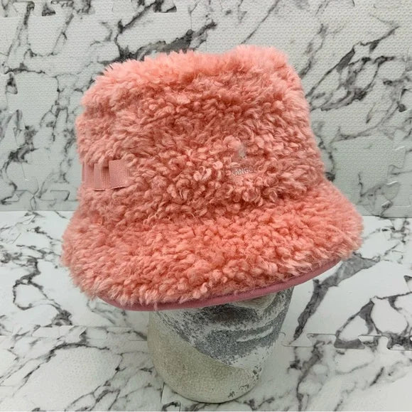 Men's Kangol Peachy Pink Faux Utility Bucket Hat NWT