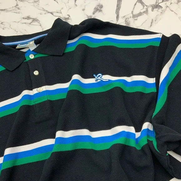 Men’s Rocawear Black | White | Blue | Green Big & Tall Polo Shirt NWT